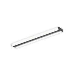 Helestra LED-spejllampe LOOM, længde 60 cm, sort, IP44
