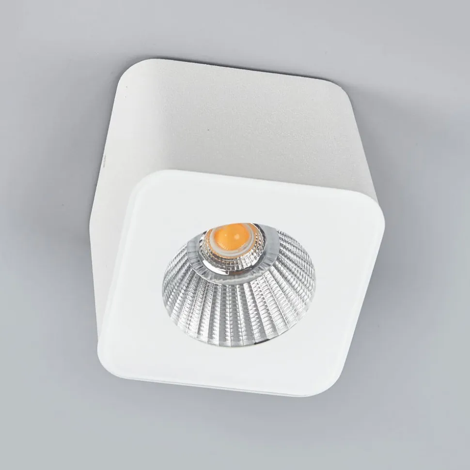 Helestra Oso LED-loftspot, kantet, hvid mat