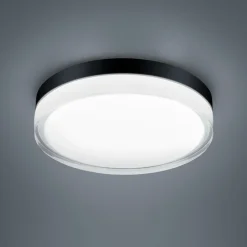 Helestra Tana LED-loftslampe, sort, Ø 28 cm