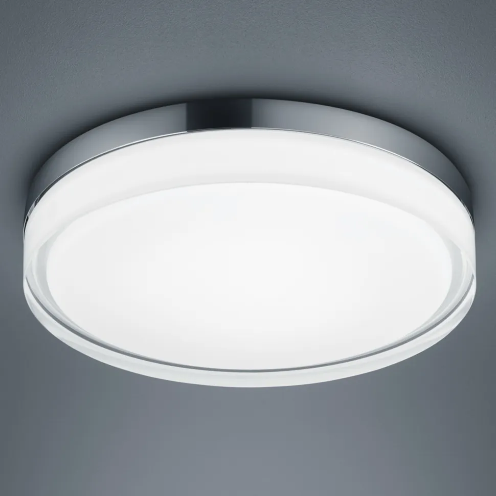 Helestra Tana LED-loftslampe, krom, Ø 33 cm
