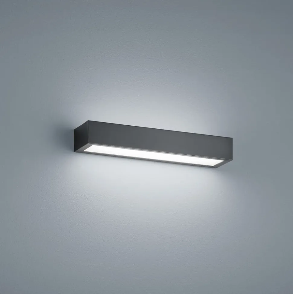 Helestra Theia LED-væglampe, mat sort 30 cm