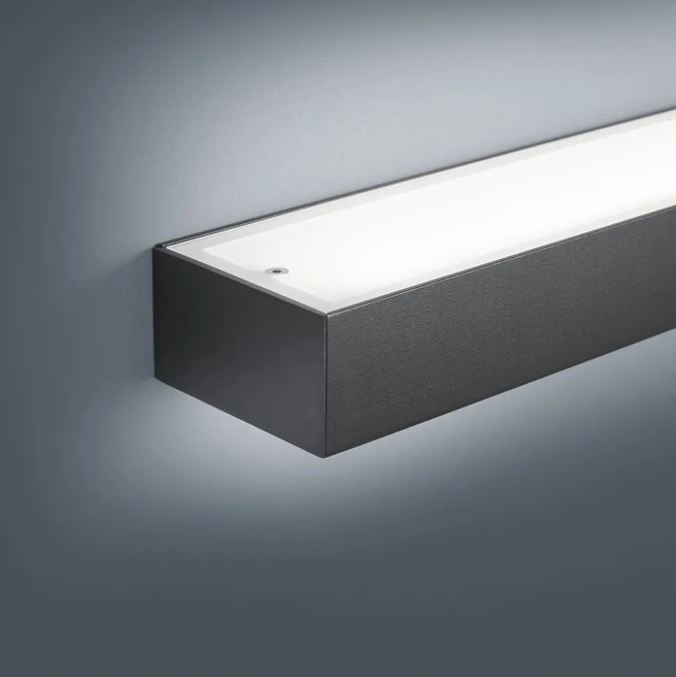 Helestra Theia LED-væglampe, mat sort 30 cm