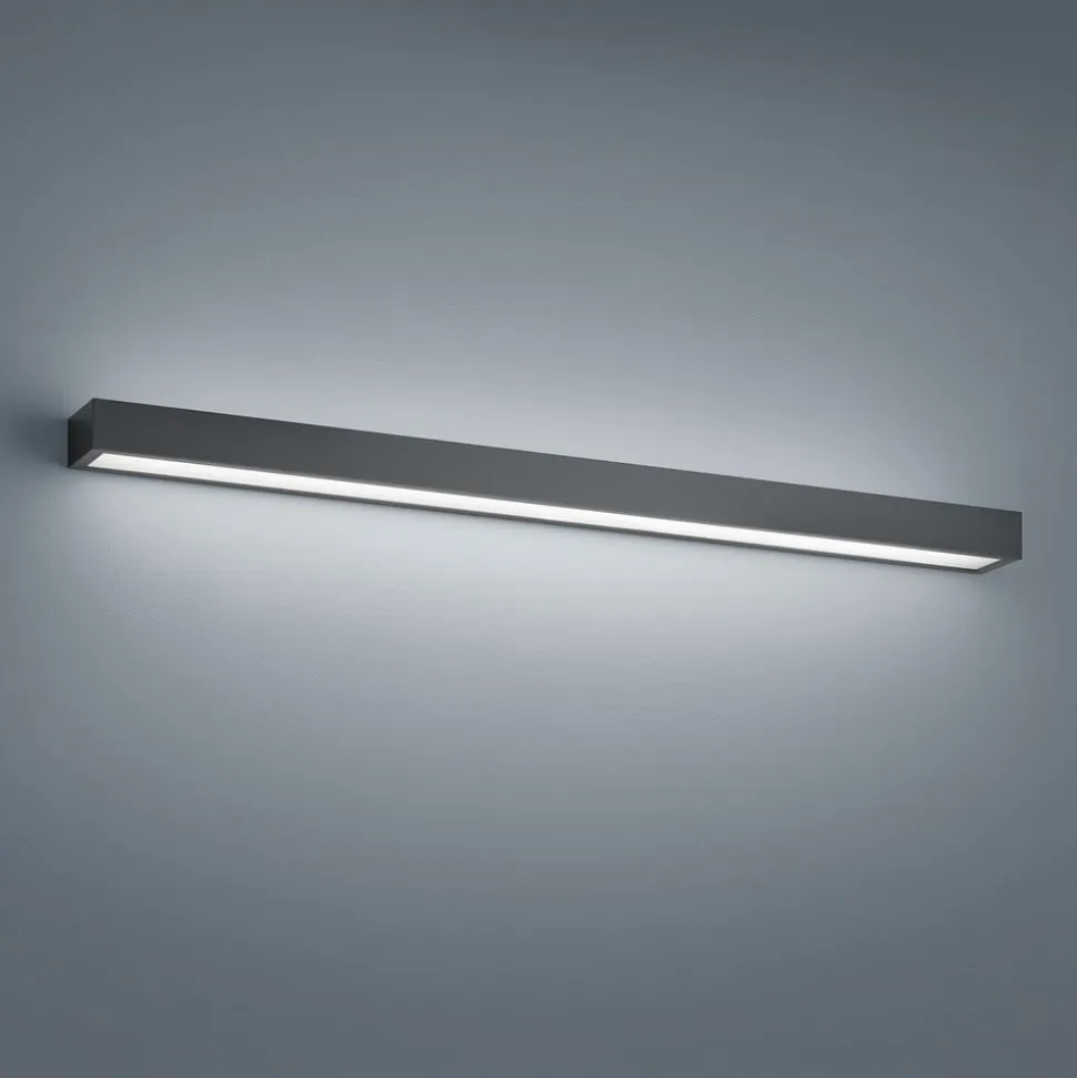 Helestra Theia LED-væglampe, mat sort 90 cm