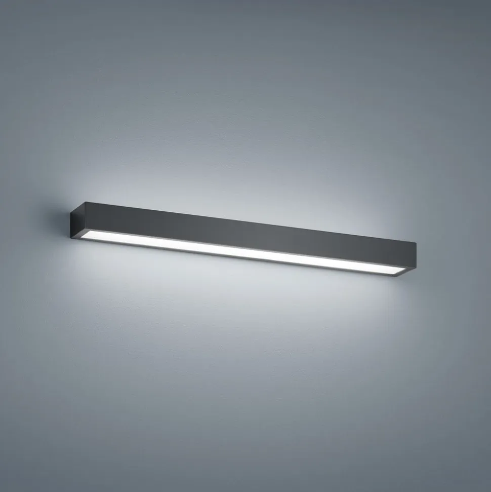 Helestra Theia LED-væglampe, mat sort 60 cm