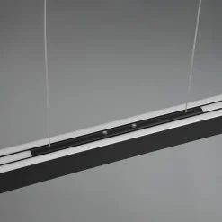 Helios LED-hængelampe, udtrækkelig dim CCT sort