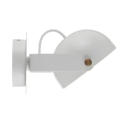 Hemi LED-væglampe, drejelig skærm, hvid