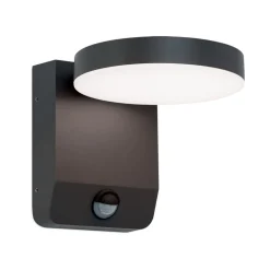 Hendryk LED-væglampe, udendørs med sensor, sort
