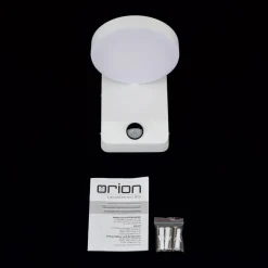 Hendryk LED-væglampe, udendørs med sensor, hvid