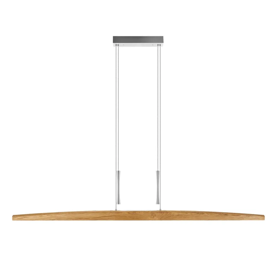 HerzBlut Arco LED-hængelampe olieret eg 170 cm