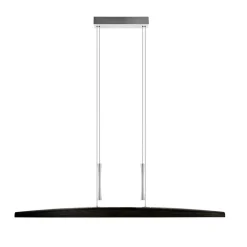 HerzBlut Arco LED-hængelampe ask eg trækul 130cm