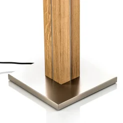 HerzBlut Dana gulvlampe, natur eg, hvid
