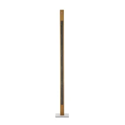 HerzBlut LED-gulvlampe Karl G, træ/granit, dæmpbar
