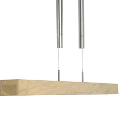HerzBlut Leonora hængelampe, Down, 121 cm natur eg