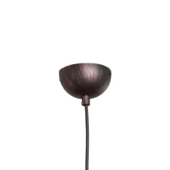 Hængelampe Barek, sort/guld, Ø 34 cm, metal, E27