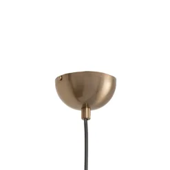 Hængelampe Berceste, guldfarvet, metal, Ø 22 cm, E27