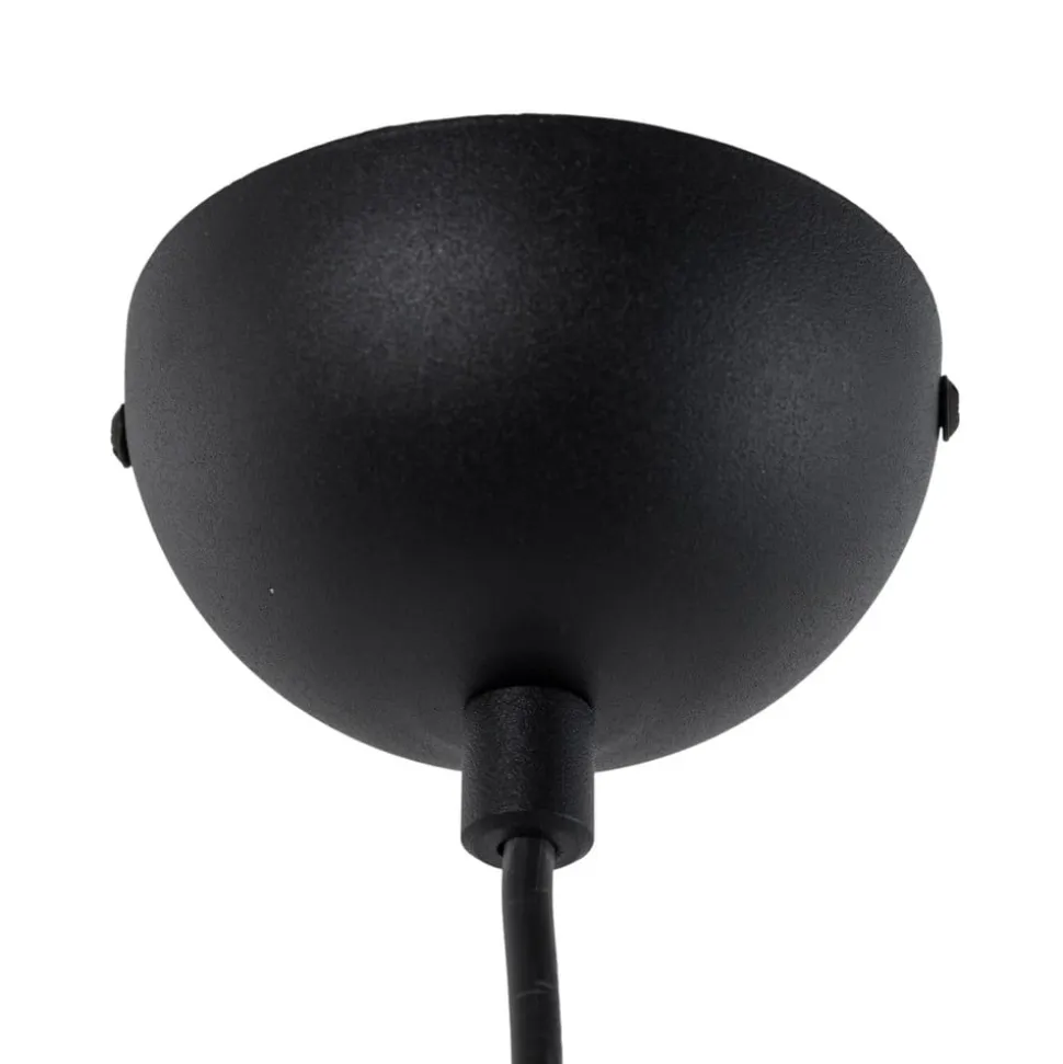 Hængelampe Berceste, sort/kobber, Ø 22 cm, jern
