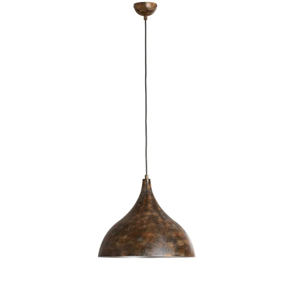 Hængelampe Bitlislim, antikbrun, Ø 41 cm, metal, E27