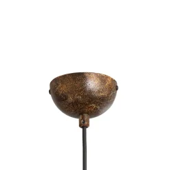 Hængelampe Bitlislim, antikbrun, Ø 41 cm, metal, E27