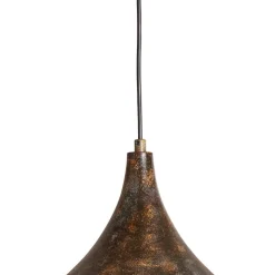 Hængelampe Bitlislim, antikbrun, Ø 41 cm, metal, E27