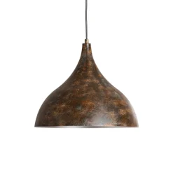 Hængelampe Bitlislim, antikbrun, Ø 41 cm, metal, E27