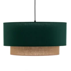 Hængelampe Boho Ø 45 cm 1 lyskilde grøn/jute