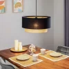 Hængelampe Boho Ø 45 cm 1-faset sort/jute