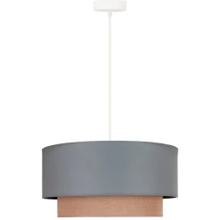Hængelampe Boho Ø 45 cm 1-flammet salviegrøn/jute