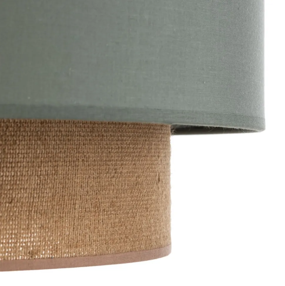 Hængelampe Boho Ø 45 cm 1-flammet salviegrøn/jute