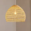 Hængelampe BOHO, Ø 60 cm, naturbrun, rattan, E27