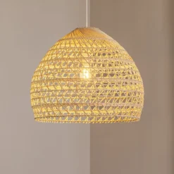 Hængelampe BOHO, Ø 60 cm, naturbrun, rattan, E27