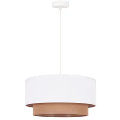 Hængelampe BohoØ 45 cm 1flg. hvid/jute