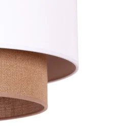 Hængelampe BohoØ 45 cm 1flg. hvid/jute