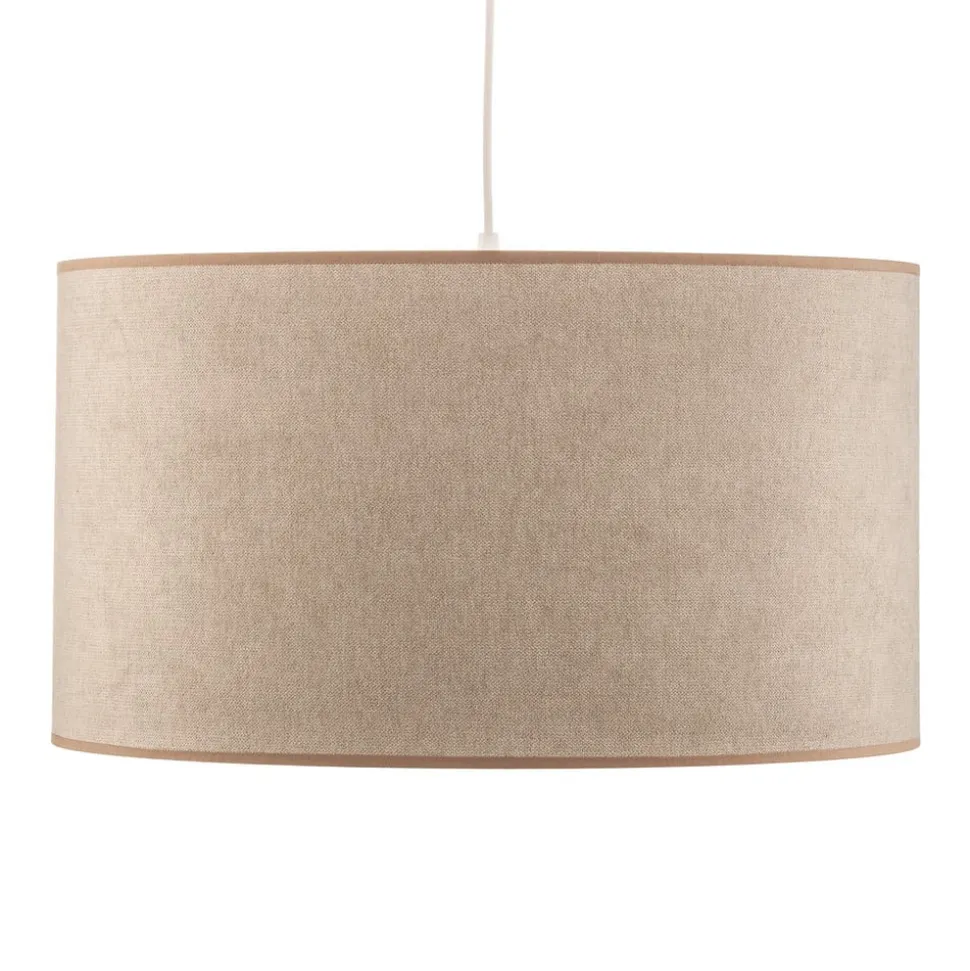 Hængelampe Bristol, vævet mønster, beige