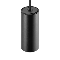 Hængelampe CAN, sort, højde 15 cm, Ø 6 cm, metal, GU10