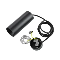 Hængelampe CAN, sort, højde 15 cm, Ø 6 cm, metal, GU10