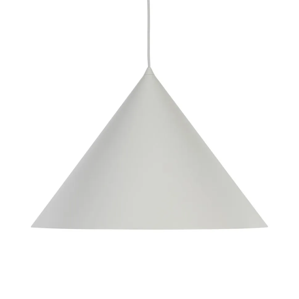 Hængelampe Cono, 1 lyskilde, Ø 50 cm, beige, E27