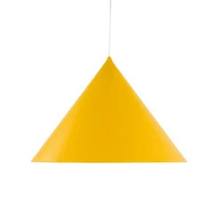 Hængelampe Cono, 1 lyskilde, Ø 50 cm, gul, E27