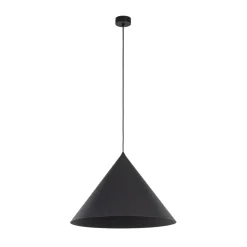 Hængelampe Cono, 1 lyskilde, Ø 50 cm, sort, E27