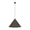 Hængelampe Cono, 1 lyskilde, Ø 50 cm, brun, E27