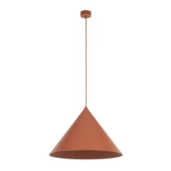 Hængelampe Cono, 1 lyskilde, Ø 50 cm, terracotta, E27
