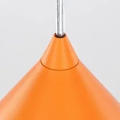 Hængelampe Cono, 1 lyskilde, Ø 50 cm, orange, E27