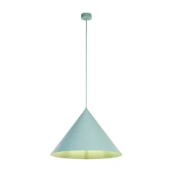 Hængelampe Cono, 1 lyskilde, Ø 50 cm, mint, E27