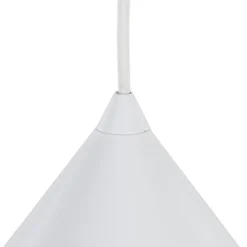 Hængelampe Cono, 1 lyskilde, Ø 50 cm, hvid, E27