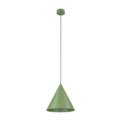 Hængelampe Cono, 1 lyskilde, Ø 25 cm, grøn, E27