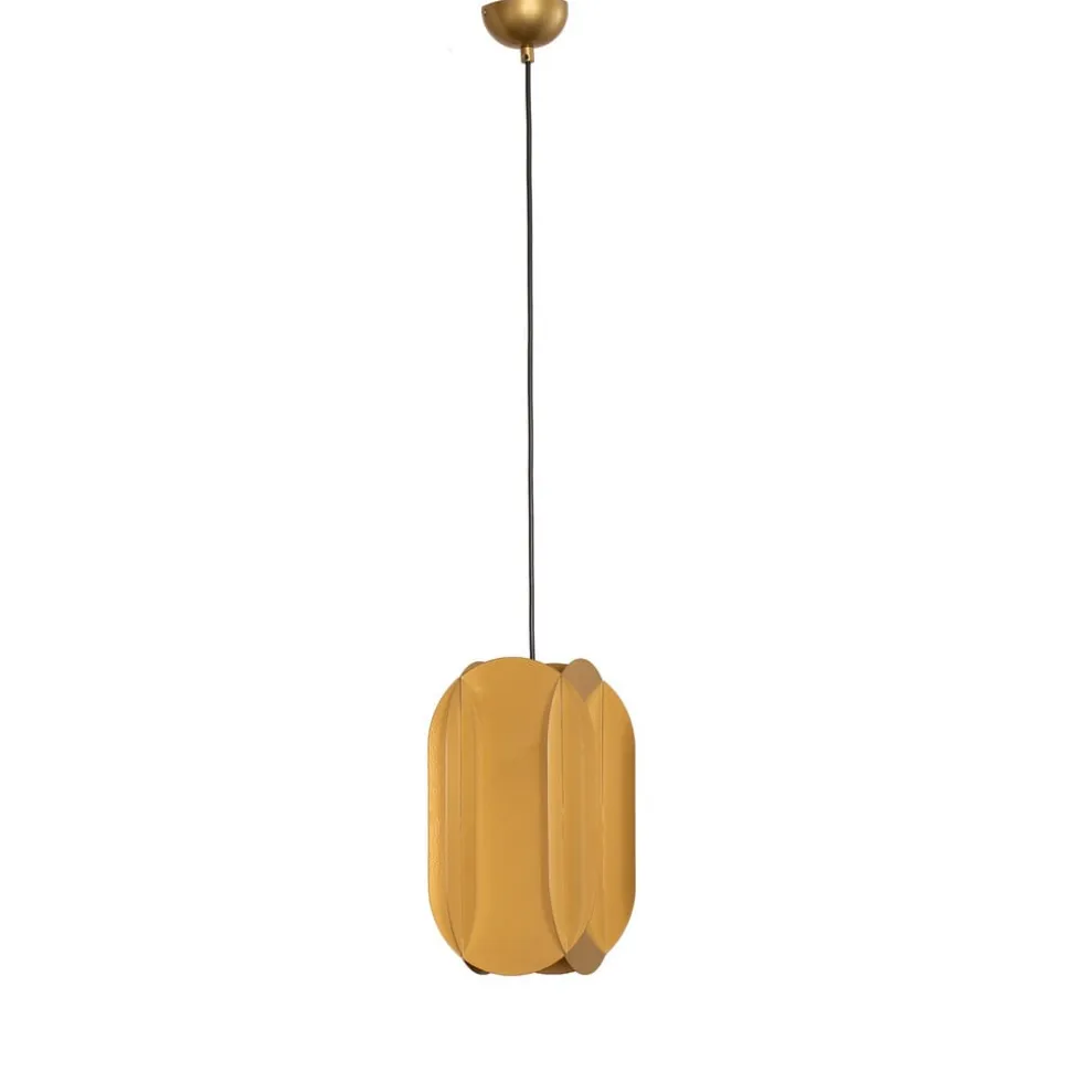 Hængelampe Corner, guldfarvet, højde 35 cm, metal, E27