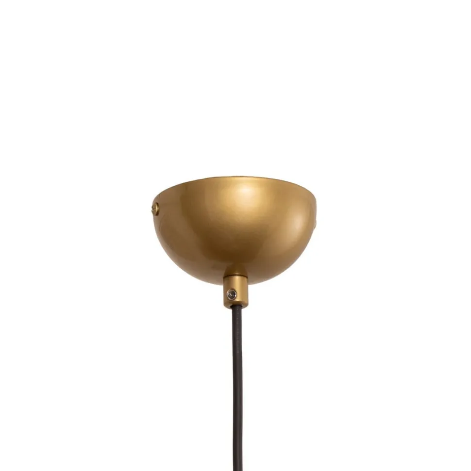 Hængelampe Corner, guldfarvet, højde 35 cm, metal, E27