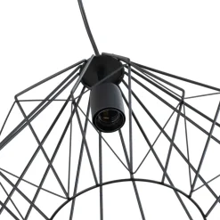 Hængelampe Diamond, sort, metal, Ø 37 cm, E27