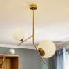 Hængelampe Dione, 2 lyskilder, guld
