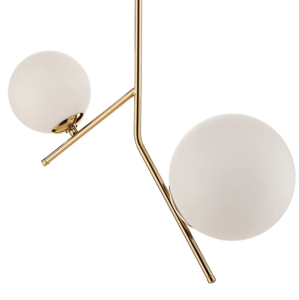 Hængelampe Dione, 2 lyskilder, guld