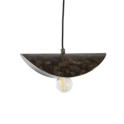 Hængelampe Eger, 1 lyskilde, antikbrun, metal, E27